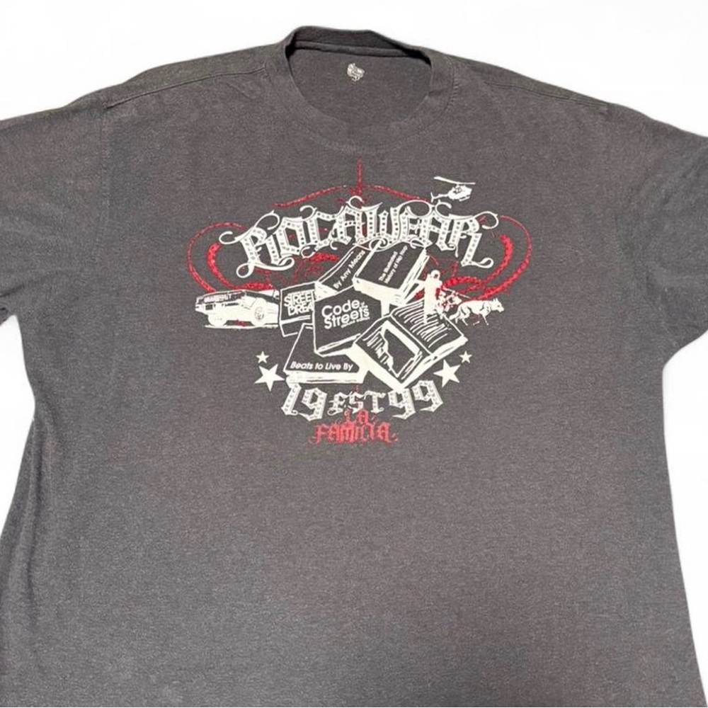 Rocawear Gray Graphic T-Shirt for Men